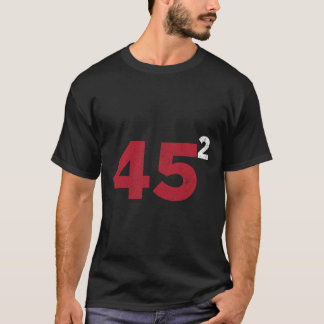 Trump 45 kwadraat Twee Termijnen 2020 Herverkiezin T-shirt