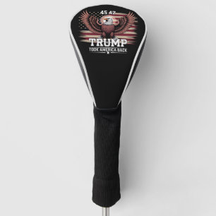 Trump 45e 47e President Vlag 2025 Adelaar Amerika Golfheadcover