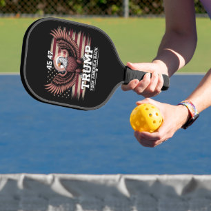 Trump 45e 47e President Vlag 2025 Adelaar Amerika Pickleball Paddle