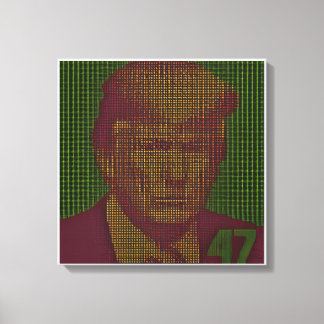 Trump 47 Block 879613 Canvas Art - Celebrate 47 Afdruk