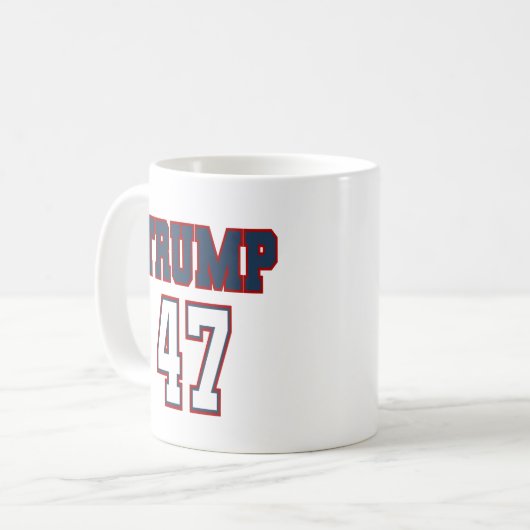 Trump 47 Campagne Mug (Devant gauche)
