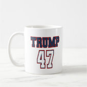 Trump 47 Campagne Mug (Gauche)