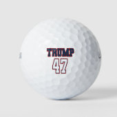 Trump 47 campagneballen golfballen (Voorkant)
