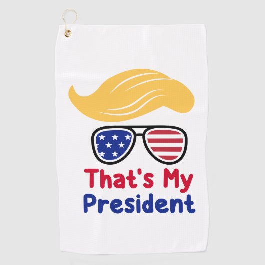 Trump 47 - Dat is mijn President Golfhanddoek (Voorkant)