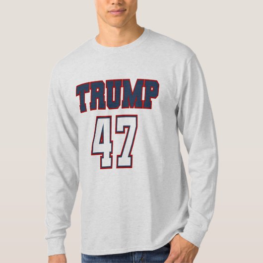 Trump 47 Mannen-T-shirts T-shirt (Voorkant)