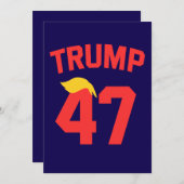 Trump 47 President Kaart (Voorkant / Achterkant)