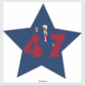 Trump 47 sticker (Vel)