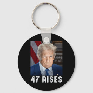 Trump 47 stijgt inauguratie foto van Donald Trump  Sleutelhanger