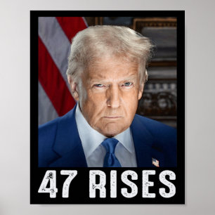 Trump 47 stijgt inaugurele foto van Donald Trump Poster