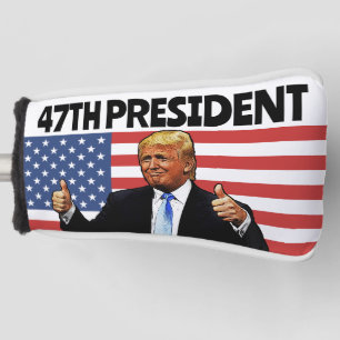 TRUMP 47E PRESIDENT 2024 GOLFHOOFD HOESJE GOLFHEADCOVER