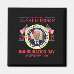 Trump 47e President Inauguratiedag Jan. 20e Me Magneet