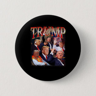 Trump 4eva 4 juli voor altijd liefde President We Ronde Button 5,7 Cm