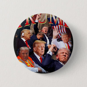 Trump 4eva 4 juli voor altijd liefde President We Ronde Button 5,7 Cm