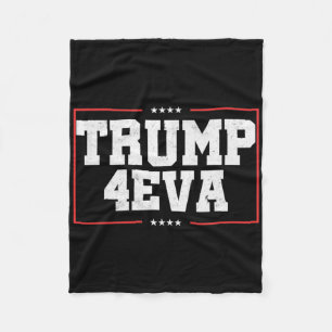 Trump 4eva! Grappig pro-Trump cadeau Fleece Deken