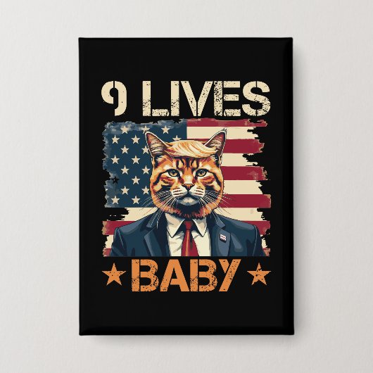 Trump 9 Levens Baby Button (Voorkant)