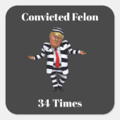 Trump a condamné Felon Sticker (Devant)