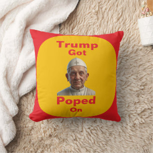 Trump a été aspergé sur Coussin de jet
