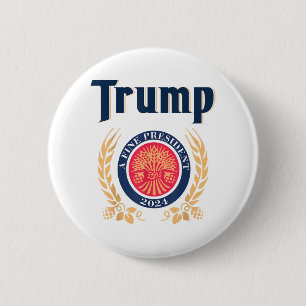 Trump A Fine President 2024 Ronde Button 5,7 Cm