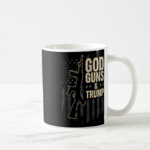 Trump-aanhanger God Pistolen en Trump-amendement V Koffiemok