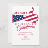 Trump-aanhanger Republikein krijgt rode kerst Kaart (Voorkant)