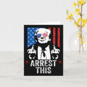 Trump Aanhouding Dit ( Aan De Achterkant ) Kaart (Gele Bloem)