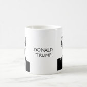 Trump Afbeelding Silhouette Custom Text Koffiemok (Center)