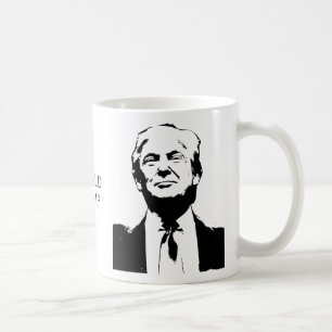 Trump Afbeelding Silhouette Custom Text Koffiemok