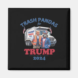 Trump Afval Trash Pandas Voor Trump 2025  Magneet