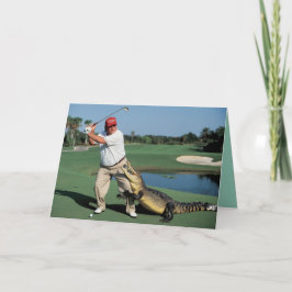 Trump Alligator Greeting Card Kaart