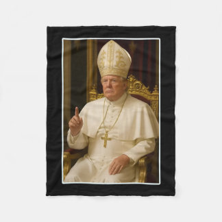 Trump als Vaticaanse Kerk Paus Trump Grappig Vatic Fleece Deken