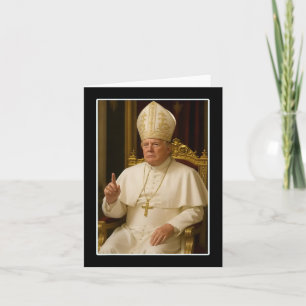 Trump als Vaticaanse Kerk Paus Trump Grappig Vatic Kaart