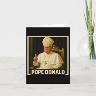 Trump als Vaticaanse Kerk Paus Trump Grappig Vatic Kaart