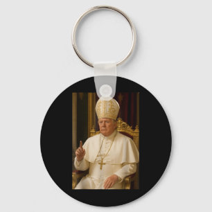 Trump als Vaticaanse Kerk Paus Trump Grappig Vatic Sleutelhanger