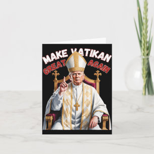 Trump als Vaticaanse Kerk Paus Trump maakt Vaticaa Kaart