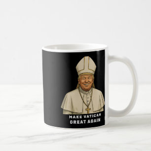 Trump als Vaticaanse Kerk Paus Trump maakt Vaticaa Koffiemok