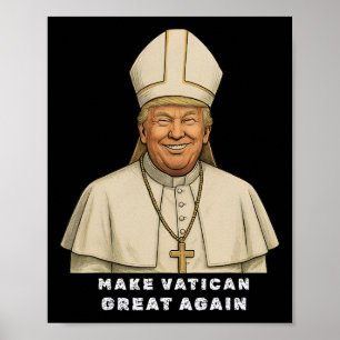 Trump als Vaticaanse Kerk Paus Trump maakt Vaticaa Poster