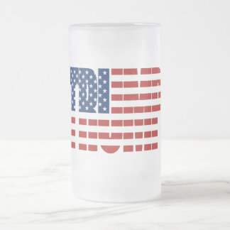 TRUMP American Flag Matglas Bierpul