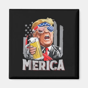 Trump Amerika maakt op 4 juli weer Mannen-drank Magneet