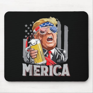 Trump Amerika maakt op 4 juli weer Mannen-drank Muismat