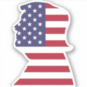 TRUMP Amerikaans President Sticker (Voorkant)