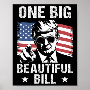 Trump Amerikaanse Grote Bill Een Grote Mooie Bill Poster