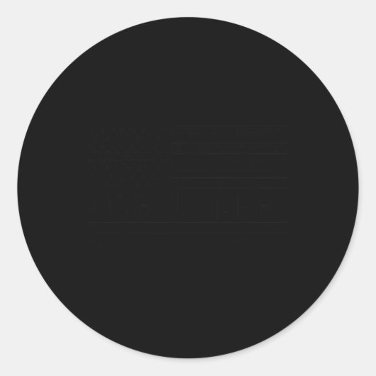 Trump Amerikaanse vlag Ronde Sticker (Voorkant)