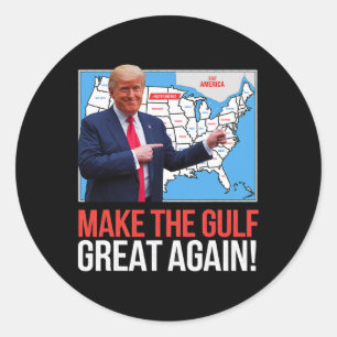 Trump Amerika's Golf Mexico President Trump Golf A Ronde Sticker