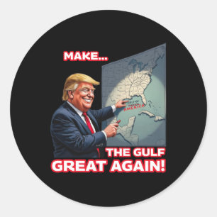Trump Amerika's Golf Mexico President Trump Ronde Sticker