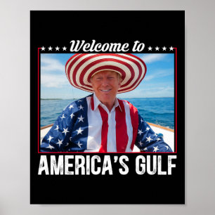 Trump Amerika's Golf Mexico President Trump Somber Poster