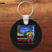 Trump Amerika's Golf neemt de Golf CK grappig Sleutelhanger (Voorkant)