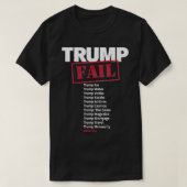 Trump an American failure, Con Man and Fraud T-shirt (Design voorkant)