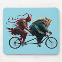 Trump and Devil Mousepad