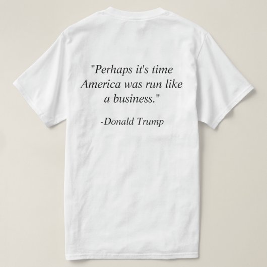 Trump and Pence T-shirt (Design achterkant)