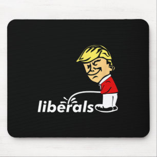Trump anti-liberale Donald Trump pissen op liberaa Muismat